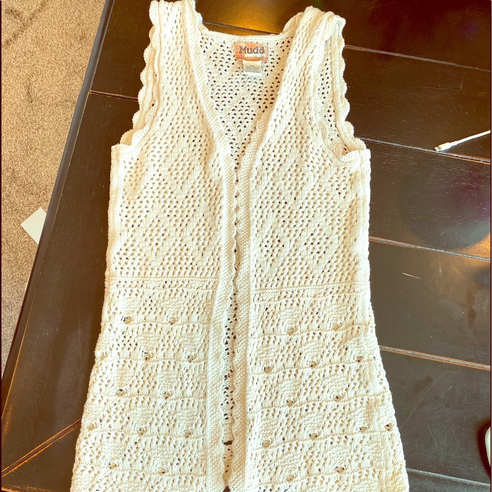 Cute Crocheted Detailed Sweater Vest